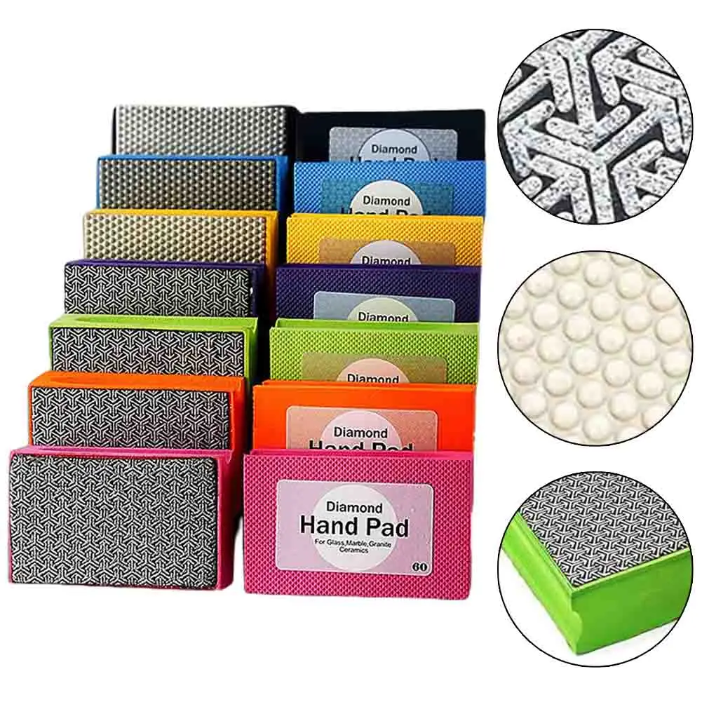 7Pcs 90*55mm Diamond Hand Polishing Pads Tile Glass Abrasive Grinding Block Pad Stone Marble Ceramic Abrasive Sanding Disc
7Pcs 90*55mm Diamond Hand Polishing Pads Tile Glass Abrasive Grinding Block Pad Stone Marble Ceramic Abrasive Sanding Disc