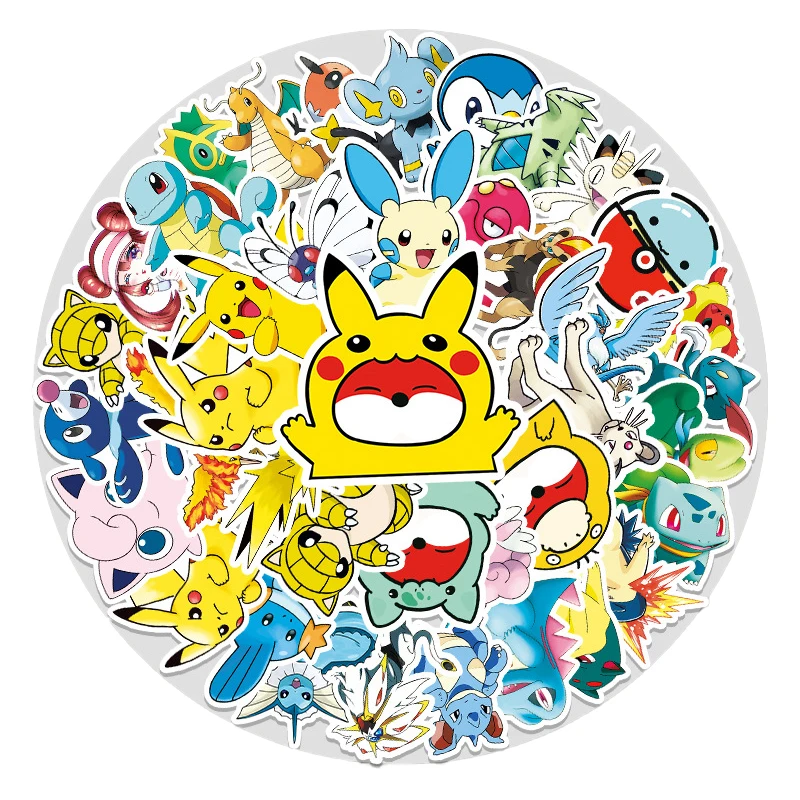 50 Pokemon Pikachu Anime Cartoon Graffiti Decoration Laptop Suitcase Scooter Mobile Phone Water Cup Waterproof Stickers
50 Pokemon Pikachu Anime Cartoon Graffiti Decoration Laptop Suitcase Scooter Mobile Phone Water Cup Waterproof Stickers