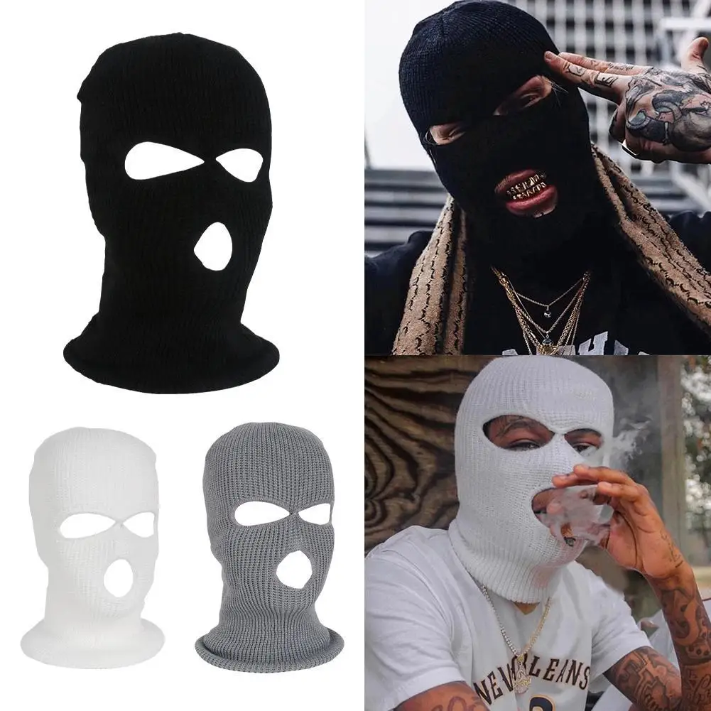 New Winter Warm Headgear Women Men Skiing Cold Proof Riding Full Face Cover Mask 3 Holes Knitted Hat Windproof Sports Caps
New Winter Warm Headgear Women Men Skiing Cold Proof Riding Full Face Cover Mask 3 Holes Knitted Hat Windproof Sports Caps