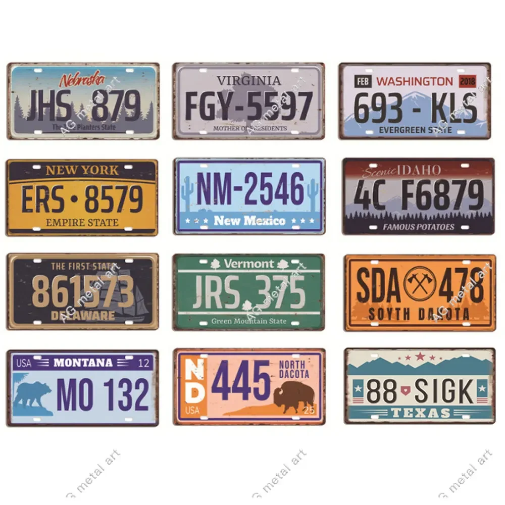 Retro License Iron Sheet Plate License Plate War Tin Sign Store Bar Wall Decoration Metal Sign Home Decor Painting Plaque Poster
Retro License Iron Sheet Plate License Plate War Tin Sign Store Bar Wall Decoration Metal Sign Home Decor Painting Plaque Poster