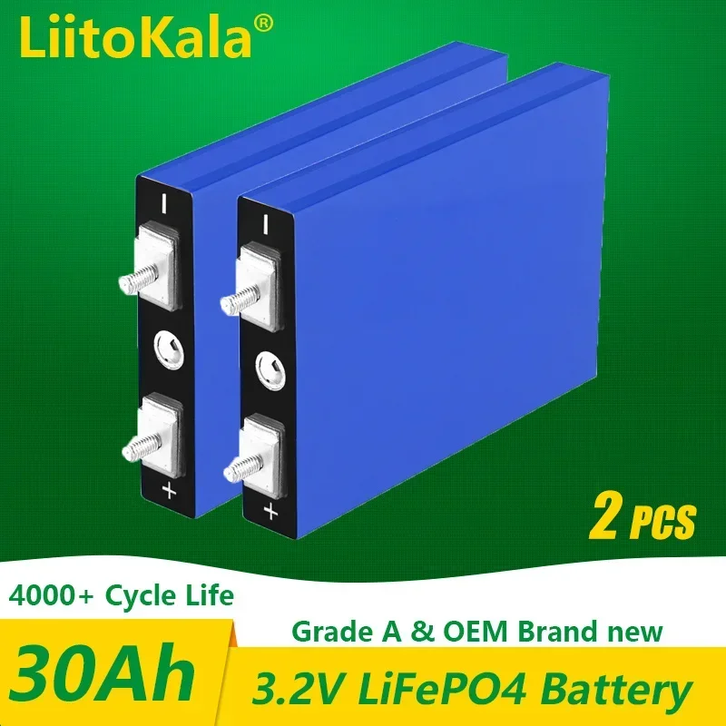 2 шт. LiitoKala LiFePo4 3,2 в 30 Ач 5C 3,2 В Аккумулятор для самостоятельной сборки 12 В 24 в 36 в 48 в lifepo4 e-bike e скутер колесный стул AGV автомобиль для гольфа
2 шт. LiitoKala LiFePo4 3,2 в 30 Ач 5C 3,2 В Аккумулятор для самостоятельной сборки 12 В 24 в 36 в 48 в lifepo4 e-bike e скутер колесный стул AGV автомобиль для гольфа