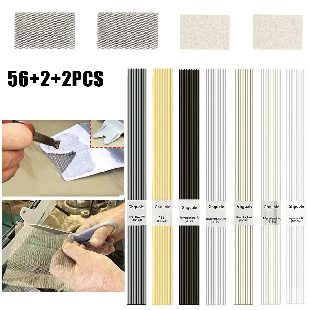 Ivory White Welding Rods Plastic Welding Welding Rods Set With Stainless Steel 13in 60X 7Types Corrosion Resistant Durable
Ivory White Welding Rods Plastic Welding Welding Rods Set With Stainless Steel 13in 60X 7Types Corrosion Resistant Durable