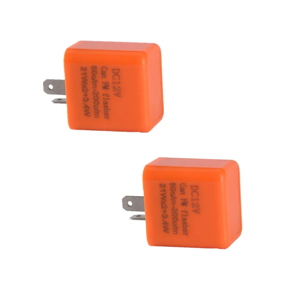 2pcs 2-Pin LED Flasher Relay Universal 12V ABS Plastic Electronic Adjustable Frequency Square LED Flashing Relay
2pcs 2-Pin LED Flasher Relay Universal 12V ABS Plastic Electronic Adjustable Frequency Square LED Flashing Relay