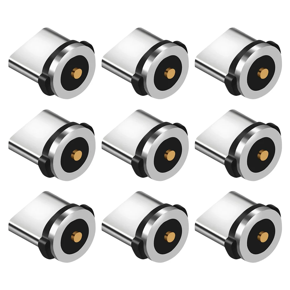 9 Pcs Charging Cable Magnetic Head USB Adapter Connector Streamer Tip Aluminum Type Rotating Phone
9 Pcs Charging Cable Magnetic Head USB Adapter Connector Streamer Tip Aluminum Type Rotating Phone