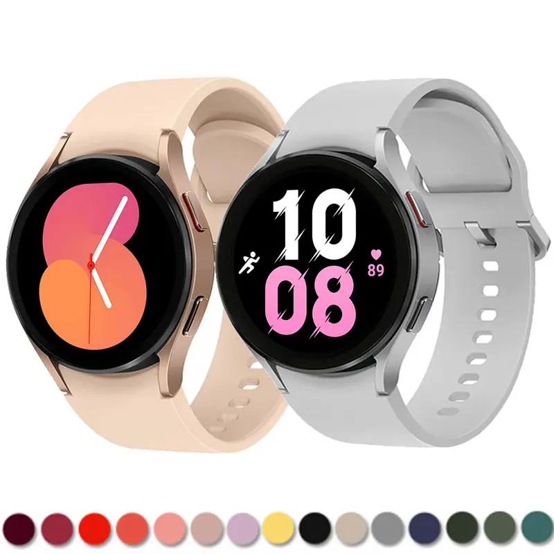 Strap For Samsung Galaxy Watch 5 4 44mm 40mm/4 classic 46mm 42mm wristband 20mm Silicone Bracelet Galaxy Watch 5 pro 45mm Band
Strap For Samsung Galaxy Watch 5 4 44mm 40mm/4 classic 46mm 42mm wristband 20mm Silicone Bracelet Galaxy Watch 5 pro 45mm Band