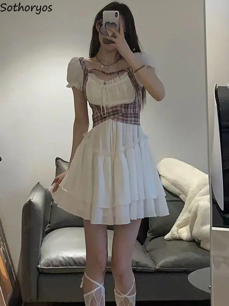 Fake Two Pieces Dresses Women Design Sweet Ladies Slim Sexy Patchwork Japanese Style Mini Vestidos Summer Fashion Casual Pleated
Fake Two Pieces Dresses Women Design Sweet Ladies Slim Sexy Patchwork Japanese Style Mini Vestidos Summer Fashion Casual Pleated