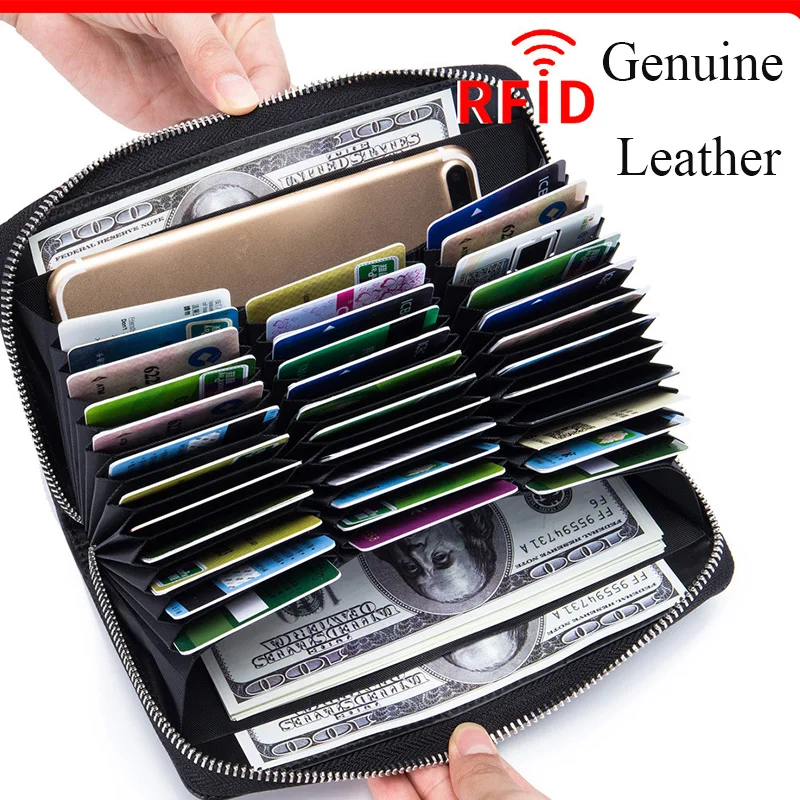 100% Genuine Leather Organ Card Holder Multifunctional Long Rfid Wallet for Men Large Capacity Business Card Pack Coin Purse
100% Genuine Leather Organ Card Holder Multifunctional Long Rfid Wallet for Men Large Capacity Business Card Pack Coin Purse