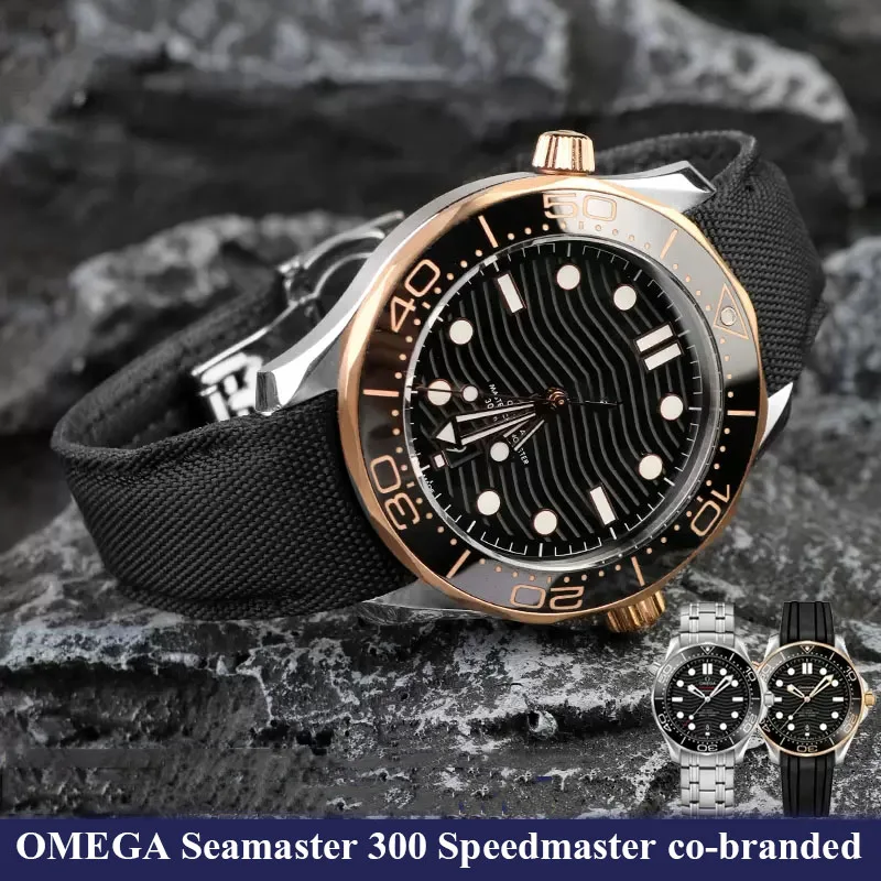 Ремешок для часов Arc из нейлоновой кожи 20 мм для Omega Seamaster 300, ремешок для обсерватория Speedmaster 210,30 из синей ткани
Ремешок для часов Arc из нейлоновой кожи 20 мм для Omega Seamaster 300, ремешок для обсерватория Speedmaster 210,30 из синей ткани