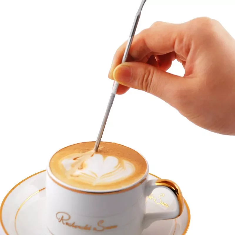 Barista Cappuccino Espresso Coffee Decorating Latte Art Pen Tamper Needle Creative High Quality
Barista Cappuccino Espresso Coffee Decorating Latte Art Pen Tamper Needle Creative High Quality