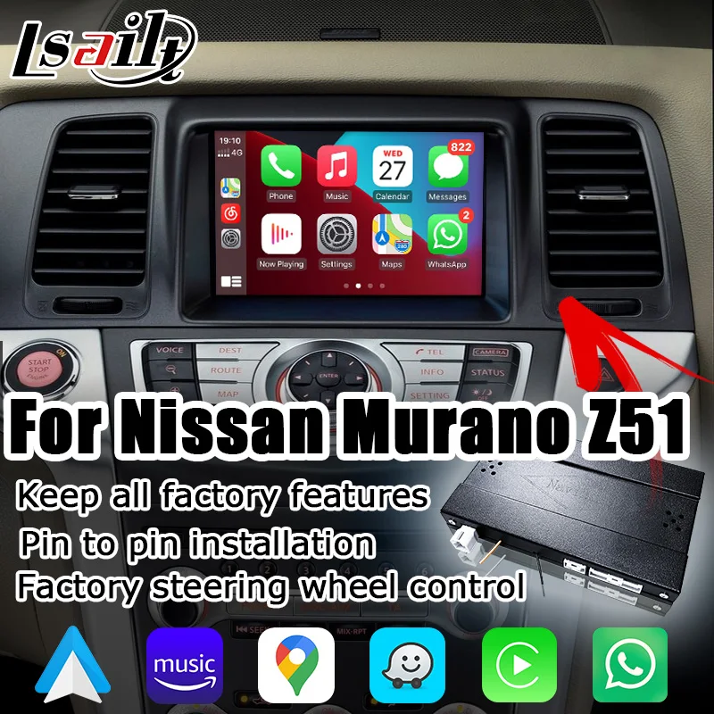 Беспроводной интерфейс CP AA для Nissan Murano Z51 2010-2014 с патрульным Pathfinder IT08 08IT Lsailt
Беспроводной интерфейс CP AA для Nissan Murano Z51 2010-2014 с патрульным Pathfinder IT08 08IT Lsailt