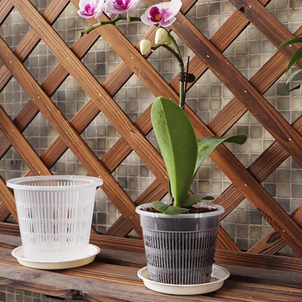 Mesh Flower Pot Net Clear Plastic Orchid P Lanter Flowerpots Tray Root Breathable Growth Container Slots Wall Hanging Cup
Mesh Flower Pot Net Clear Plastic Orchid P Lanter Flowerpots Tray Root Breathable Growth Container Slots Wall Hanging Cup