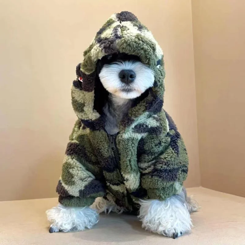 Camouflage Cotton Coat Dogs Clothing Pet Thicken For Dog Clothes Small French Bulldog Cute Autumn Winter Green Boy Collar
Camouflage Cotton Coat Dogs Clothing Pet Thicken For Dog Clothes Small French Bulldog Cute Autumn Winter Green Boy Collar