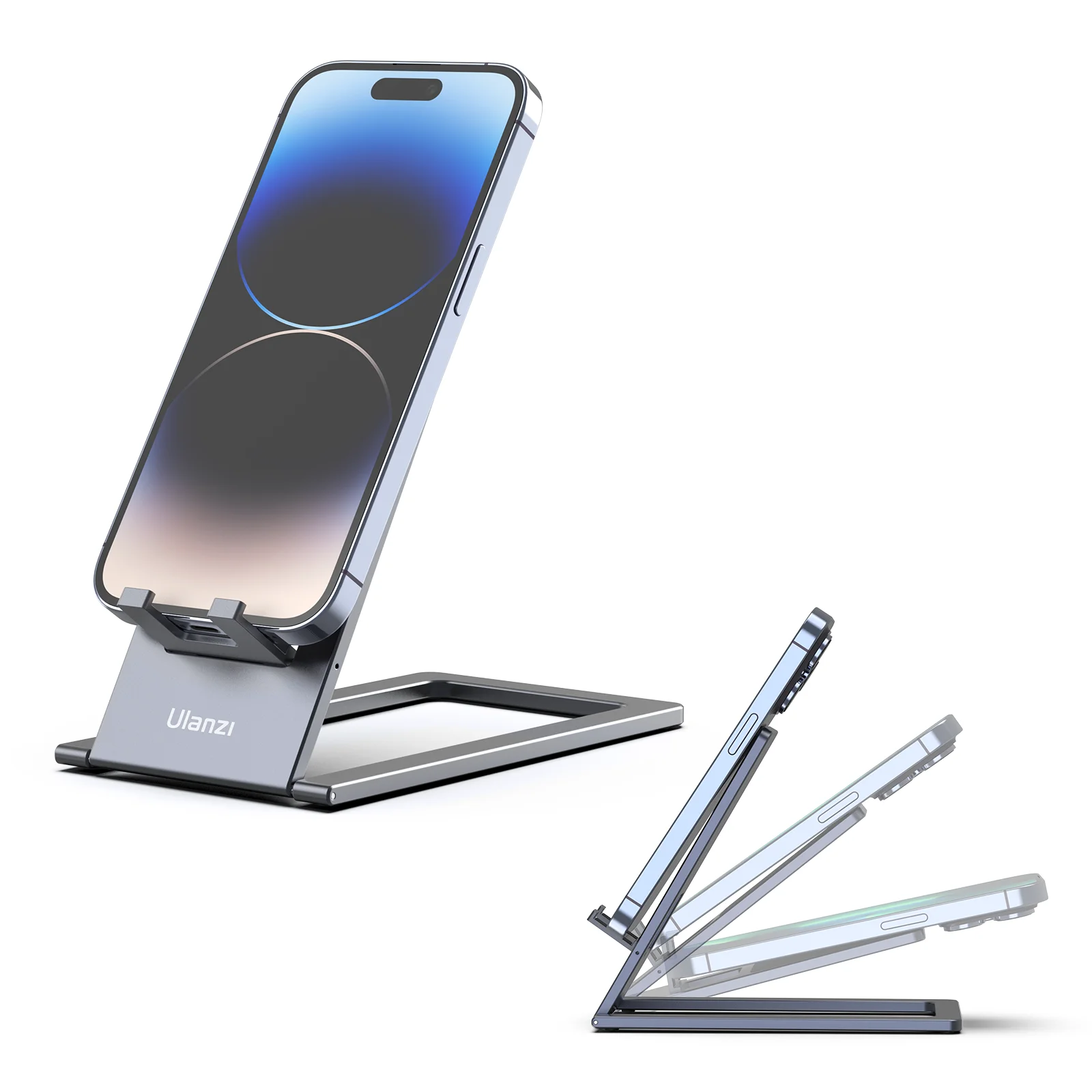 Ulanzi Metal Foldable Phone Holder Stand for Iphone Xiaomi Samsung Android Smartphone Adjustable Lightweight Desk Stand
Ulanzi Metal Foldable Phone Holder Stand for Iphone Xiaomi Samsung Android Smartphone Adjustable Lightweight Desk Stand