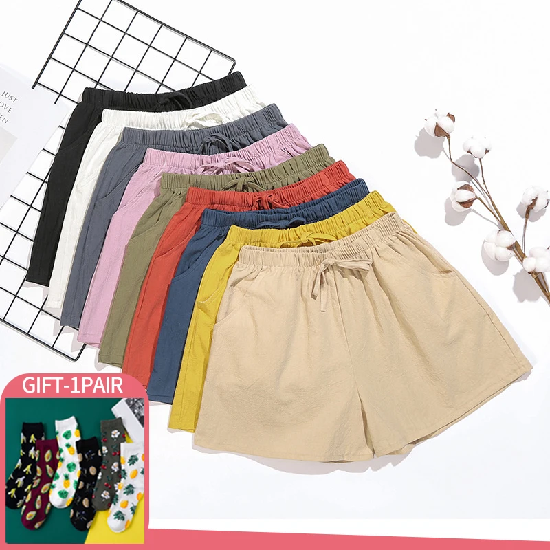 Casual Women Cotton Linen Short Summer Wide Leg Pants Solid Color High Waist Shorts Fashion Streetwear Women's Shorts
Casual Women Cotton Linen Short Summer Wide Leg Pants Solid Color High Waist Shorts Fashion Streetwear Women's Shorts