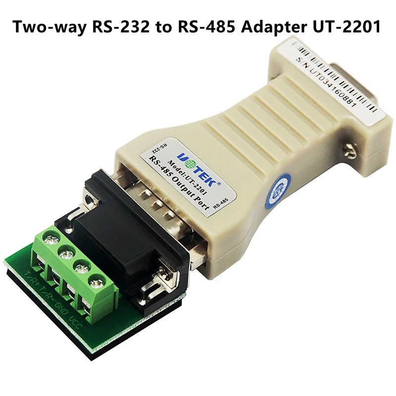 

Two-way RS232 to RS485 RS485 to RS232 DP 9Pin Passive Interface Converter Adapter Data Communication Distance 1.2KM UTEK UT-2201