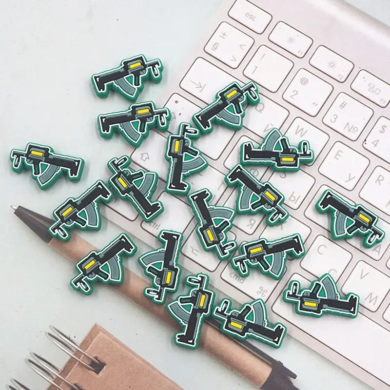 50 шт., силиконовые бусины Chenkai в форме пистолета для ручки
50 шт., силиконовые бусины Chenkai в форме пистолета для ручки