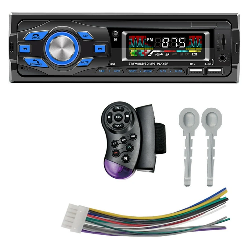 Car Radio Autoradio 1 Din Bluetooth MP3 Car Stereo Receiver Audio for Cars Universal Car Multimedia Player TF/USB/SD AUX 
Car Radio Autoradio 1 Din Bluetooth MP3 Car Stereo Receiver Audio for Cars Universal Car Multimedia Player TF/USB/SD AUX