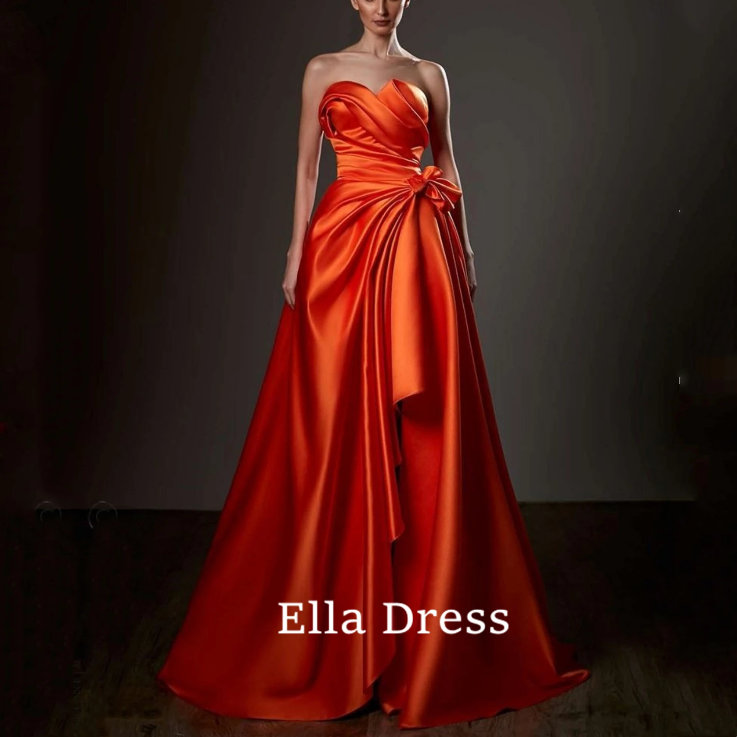 Атласное Бальное Платье-трапеция Ella, элегантные платья, Оранжевая женская одежда, вечернее платье с открытой спиной и разрезом для женщин, женская одежда на заказ
Атласное Бальное Платье-трапеция Ella, элегантные платья, Оранжевая женская одежда, вечернее платье с открытой спиной и разрезом для женщин, женская одежда на заказ
