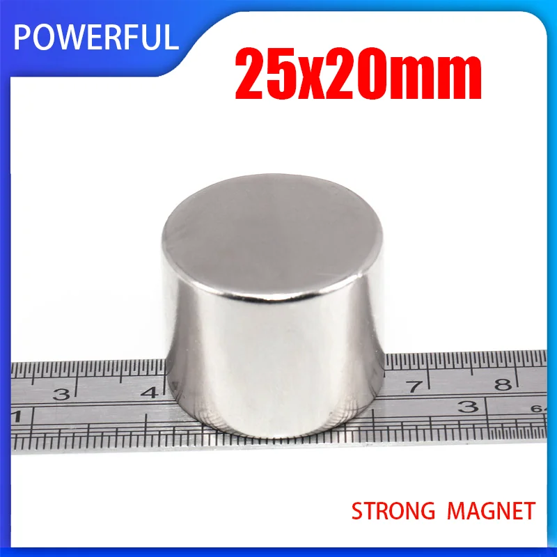 1~10PCS 25x20mm Round NdFeB Super Strong Neodymium Magnet N35 Super Powerful imanes Permanent Magnetic Disc 25*20mm
1~10PCS 25x20mm Round NdFeB Super Strong Neodymium Magnet N35 Super Powerful imanes Permanent Magnetic Disc 25*20mm