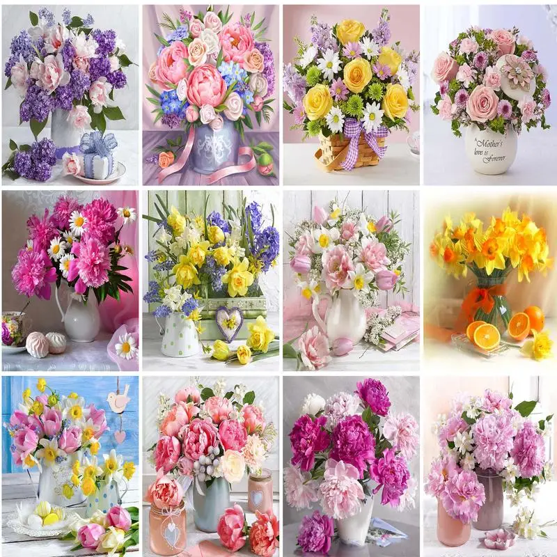 GATYZTORY Oil Painting By Numbers Pink Flowers Hand Painted Paintings Art Drawing On Canvas Gift DIY Pictures By Number Scenery
GATYZTORY Oil Painting By Numbers Pink Flowers Hand Painted Paintings Art Drawing On Canvas Gift DIY Pictures By Number Scenery