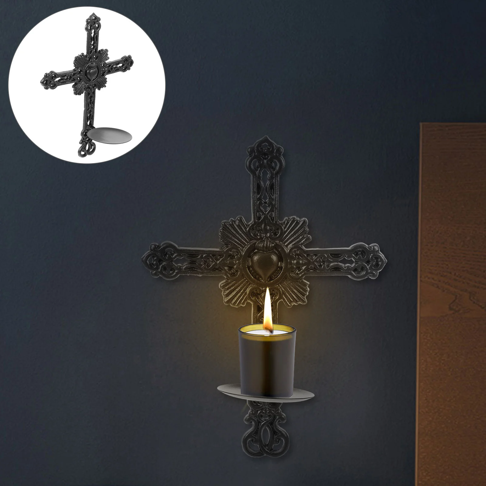 Iron Wall Sconce Tealight Holder Wall Pillar Candlestick Holder
Iron Wall Sconce Tealight Holder Wall Pillar Candlestick Holder