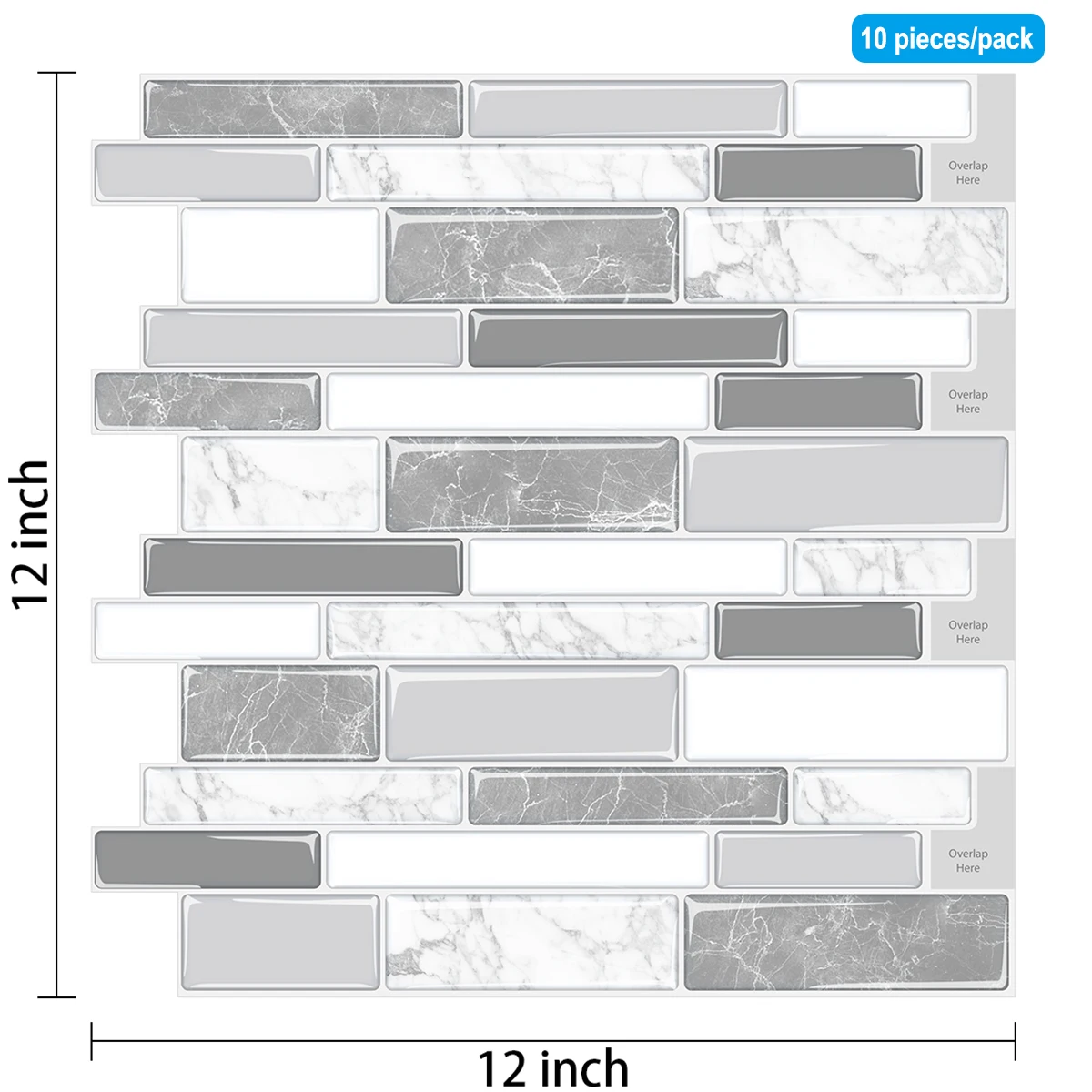 Vividtiles Popular Oblong Wall Tiles Stong Adhesive 3D Waterproof Kitchen Backsplash Wall Sticker DIY Room Decor Vinyl Wallpaper
Vividtiles Popular Oblong Wall Tiles Stong Adhesive 3D Waterproof Kitchen Backsplash Wall Sticker DIY Room Decor Vinyl Wallpaper
