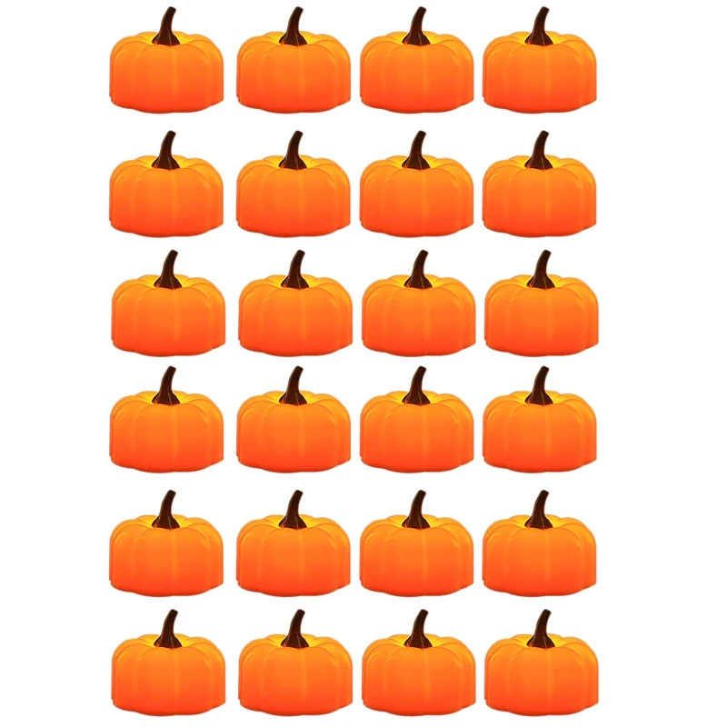 HOT SALE 24Pcs 3D Pumpkin Candles Flame Less Pumpkin Lights Decor Fall Thanksgivings Home Harvest Fireplace Halloween Decoration
HOT SALE 24Pcs 3D Pumpkin Candles Flame Less Pumpkin Lights Decor Fall Thanksgivings Home Harvest Fireplace Halloween Decoration