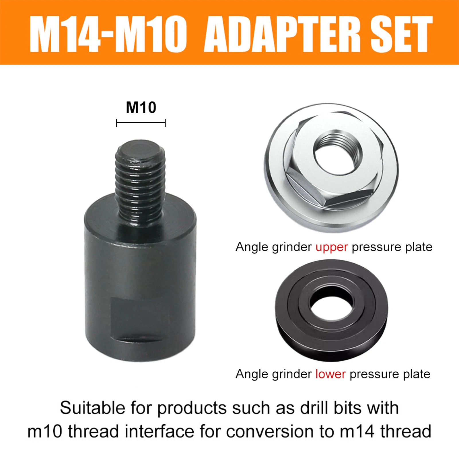 Angle Grinder Grinder Adapter Accessories Converter Cutting Disc Easy To Carry M14 M10 Metal Material Platen Set
Angle Grinder Grinder Adapter Accessories Converter Cutting Disc Easy To Carry M14 M10 Metal Material Platen Set