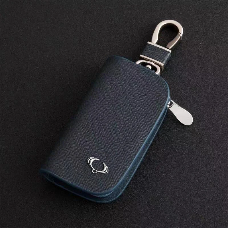 With metal logo Leather Car Key Case Wallet Zipper Key Bag For SSANGYONG Musso Rexton Nomad Tivoli Auto Accessory Men's Gift 
With metal logo Leather Car Key Case Wallet Zipper Key Bag For SSANGYONG Musso Rexton Nomad Tivoli Auto Accessory Men's Gift
