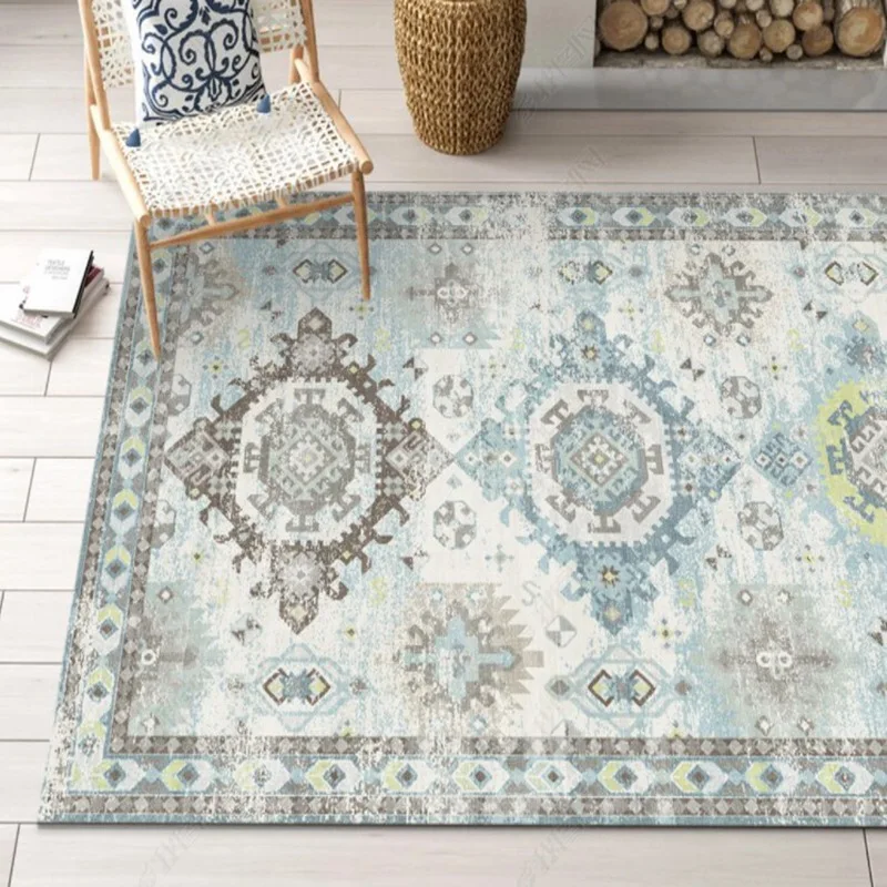 American Retro Carpet Bohemian Artistic Print Ethnic Style Living Room Bedroom Bedside Coffee Table Area Rug Home Persian Mat
American Retro Carpet Bohemian Artistic Print Ethnic Style Living Room Bedroom Bedside Coffee Table Area Rug Home Persian Mat