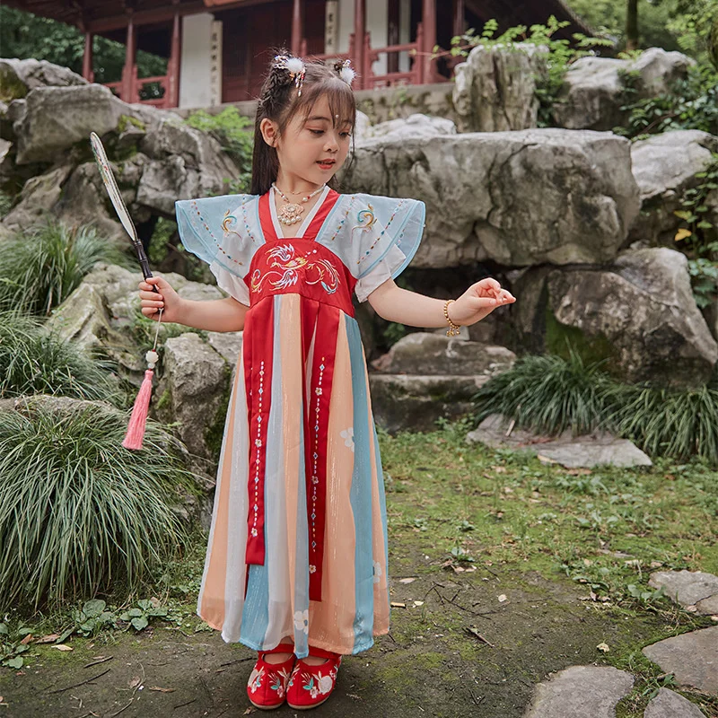 Children's Hanfu Girls' Hanfu 2022 New National Clothing Short Sleeve Super Fairy Hanfu Dress Children's Clothing
Children's Hanfu Girls' Hanfu 2022 New National Clothing Short Sleeve Super Fairy Hanfu Dress Children's Clothing