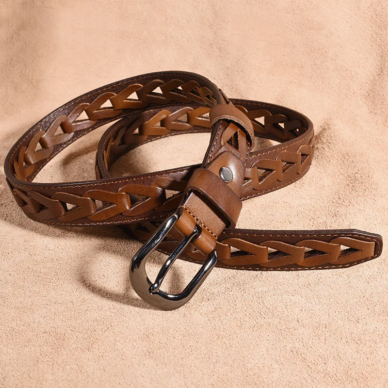 3cm Width 100-110cm Length Cowskin Leather Belt Women's Triangular Hollowing Breathable Waist Belt Women's Fashion Jeans Belt
3cm Width 100-110cm Length Cowskin Leather Belt Women's Triangular Hollowing Breathable Waist Belt Women's Fashion Jeans Belt