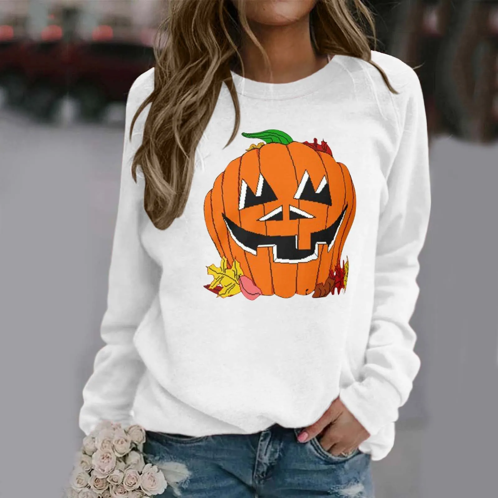 Ladies Women Halloween Hooded Print Round Neck Long Sleeve Sweatshirt Most Popular Womens Sweaters Thin Pullover Hoodie Women
Ladies Women Halloween Hooded Print Round Neck Long Sleeve Sweatshirt Most Popular Womens Sweaters Thin Pullover Hoodie Women