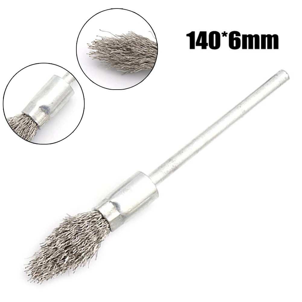 Rotary Tool Wire Brush 140mm Polishing Removal Coating Removing Burrs Rust Removal Shank 6mm Silver Stainless Steel
Rotary Tool Wire Brush 140mm Polishing Removal Coating Removing Burrs Rust Removal Shank 6mm Silver Stainless Steel