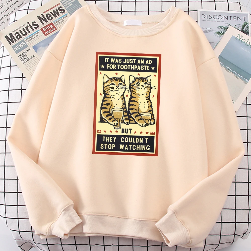 Toothpaste Ad Vintage Cats Matchbox Printed Mens Long Sleeves Personality Vintage Fleece Pullover Soft Clothing Man Sweatshirts
Toothpaste Ad Vintage Cats Matchbox Printed Mens Long Sleeves Personality Vintage Fleece Pullover Soft Clothing Man Sweatshirts