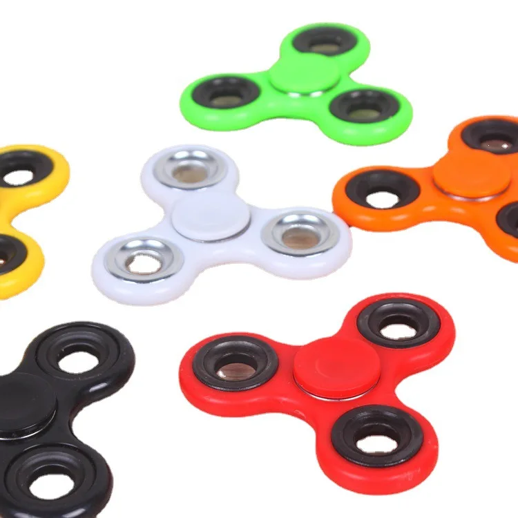 

Anxiety Ring Abs Fidget Spinner Edc Spinner For Autism Adhd Anti Stress Tri-spinner High Quality Adult Kids Funny Figet Toys