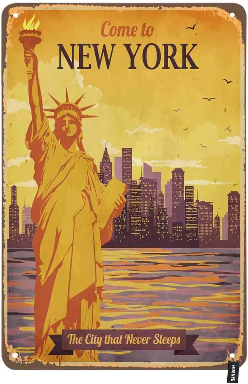 Go to New York Tin Sign Vintage Poster Statue Free Against Sunshine Sky Vintage Metal Tin Sign Bar Cafe Wall Art Decoration
Go to New York Tin Sign Vintage Poster Statue Free Against Sunshine Sky Vintage Metal Tin Sign Bar Cafe Wall Art Decoration