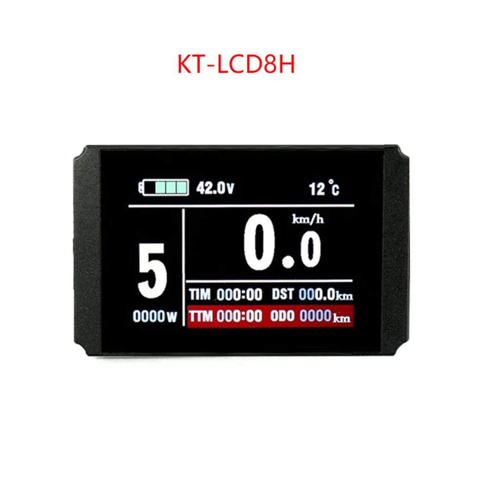 Electric Bike For KT‑LCD8H Display Panel Screen Data Display Riding Parameters Meter E‑Bike 72V 5 Pin SM Plug Small And Light
Electric Bike For KT‑LCD8H Display Panel Screen Data Display Riding Parameters Meter E‑Bike 72V 5 Pin SM Plug Small And Light