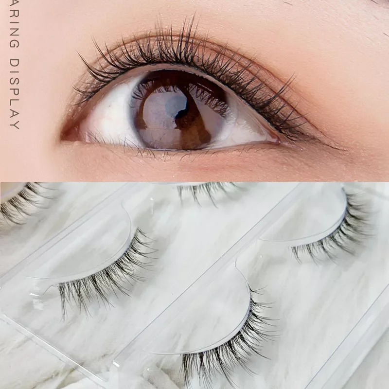 Light Air Eyelashes Makeup 3 Pairs False Eye Lashes Natural Nude Eye Beauty Bride Stage Black & Brown Color
Light Air Eyelashes Makeup 3 Pairs False Eye Lashes Natural Nude Eye Beauty Bride Stage Black & Brown Color