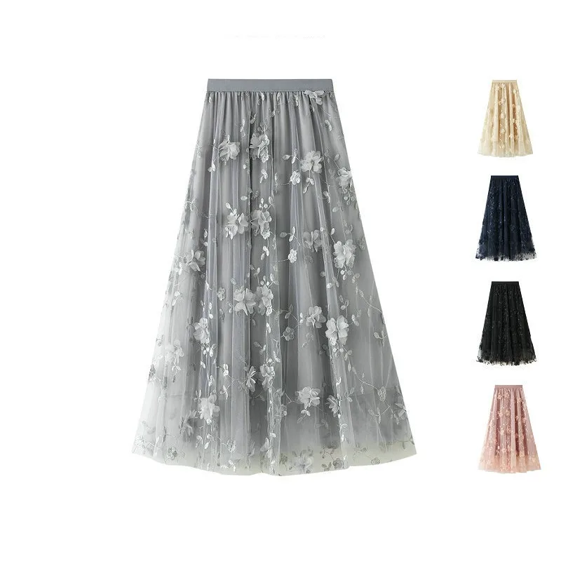 Aesthetic 3 Layers Pink Tulle Long Skirt For Women Spring Summer Casual Solid A Line High Waist Midi Skirt Female
Aesthetic 3 Layers Pink Tulle Long Skirt For Women Spring Summer Casual Solid A Line High Waist Midi Skirt Female
