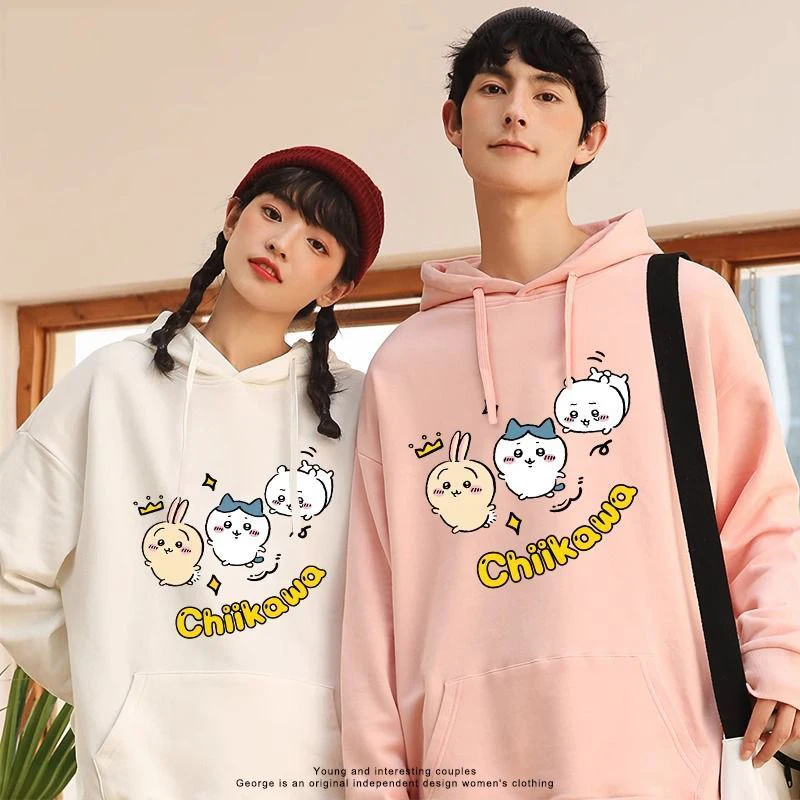 New Style Cute Chiikawa Cartoon Hooded Sweater Kawaii Pure Cotton Autumn Regular or Winter Warm Fleeced Long Sleeved Lovers Tops
New Style Cute Chiikawa Cartoon Hooded Sweater Kawaii Pure Cotton Autumn Regular or Winter Warm Fleeced Long Sleeved Lovers Tops