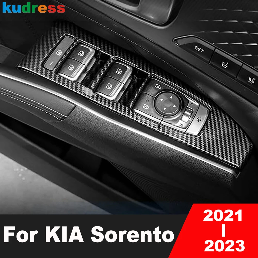 Car Window Lift Switch Button Cover Trim For Kia Sorento 2021 2022 2023 Carbon Fiber Interior Door Armrest Panel Accessories
Car Window Lift Switch Button Cover Trim For Kia Sorento 2021 2022 2023 Carbon Fiber Interior Door Armrest Panel Accessories