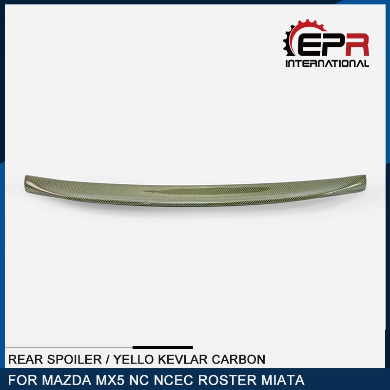 EPA Type 3 Yello Kevlar Carbon Rear Spoiler (PRHT Hard Top Only) Trunk Splitter Wing For Mazda MX5 NC NCEC Miata Roadster
EPA Type 3 Yello Kevlar Carbon Rear Spoiler (PRHT Hard Top Only) Trunk Splitter Wing For Mazda MX5 NC NCEC Miata Roadster