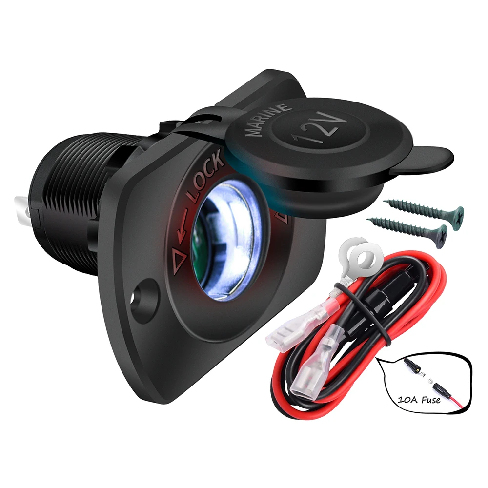 Розетка прикуривателя, водонепроницаемая розетка 12 В для автомобиля, морского мотоцикла, квадроцикла, автофургона, розетка
Розетка прикуривателя, водонепроницаемая розетка 12 В для автомобиля, морского мотоцикла, квадроцикла, автофургона, розетка