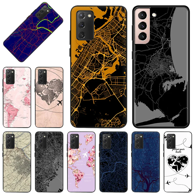 Phone Case for Samsung Galaxy S22 Ultra S21 S20 S10 Plus FE 5G E Note 10 Lite 9 8 World Map Travel Soft Black Silicone Cover 
Phone Case for Samsung Galaxy S22 Ultra S21 S20 S10 Plus FE 5G E Note 10 Lite 9 8 World Map Travel Soft Black Silicone Cover