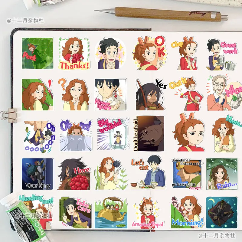 The Secret World of Arrietty Anime Sticker Meme Series DIY Cartoon Stickers Cute Laptop IPad Phone Case Decor Student Stationery
The Secret World of Arrietty Anime Sticker Meme Series DIY Cartoon Stickers Cute Laptop IPad Phone Case Decor Student Stationery