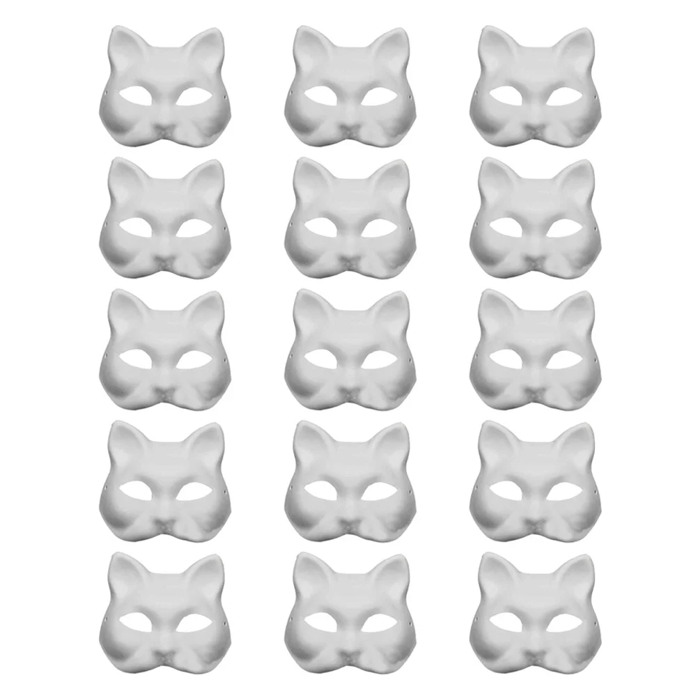15 Pcs Children's Clothing Kid Masks Party Paper Performance Props Half Face DIY Pulp Plain Miss
15 Pcs Children's Clothing Kid Masks Party Paper Performance Props Half Face DIY Pulp Plain Miss