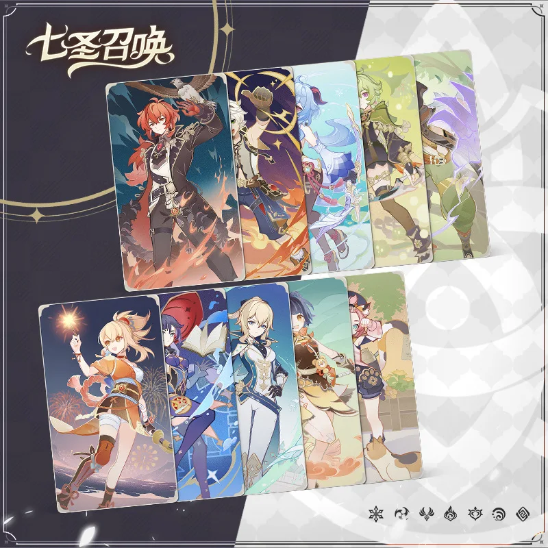 32 Pieces Hot Anime Game Genshin Impact Genius Invokation TCG Diluc Klee Ganyu Keqing Mona Noelle Character Cards For Fans Gift
32 Pieces Hot Anime Game Genshin Impact Genius Invokation TCG Diluc Klee Ganyu Keqing Mona Noelle Character Cards For Fans Gift