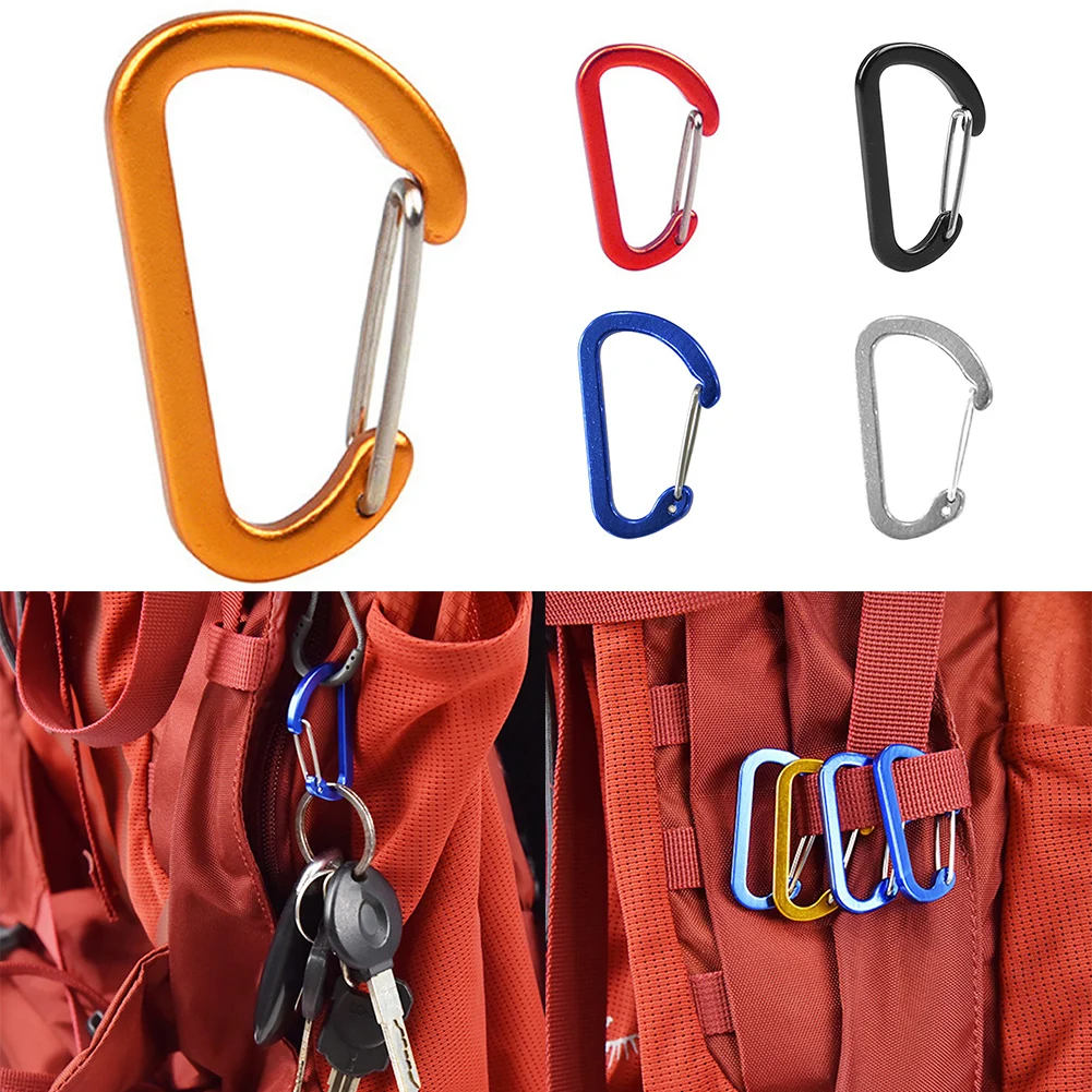 Lightweight Aluminum Alloy Carabiner Keychain For Outdoor Activities Hang Pendants Gold/Black/Blue/Red/Silver Camping Equipment
Lightweight Aluminum Alloy Carabiner Keychain For Outdoor Activities Hang Pendants Gold/Black/Blue/Red/Silver Camping Equipment