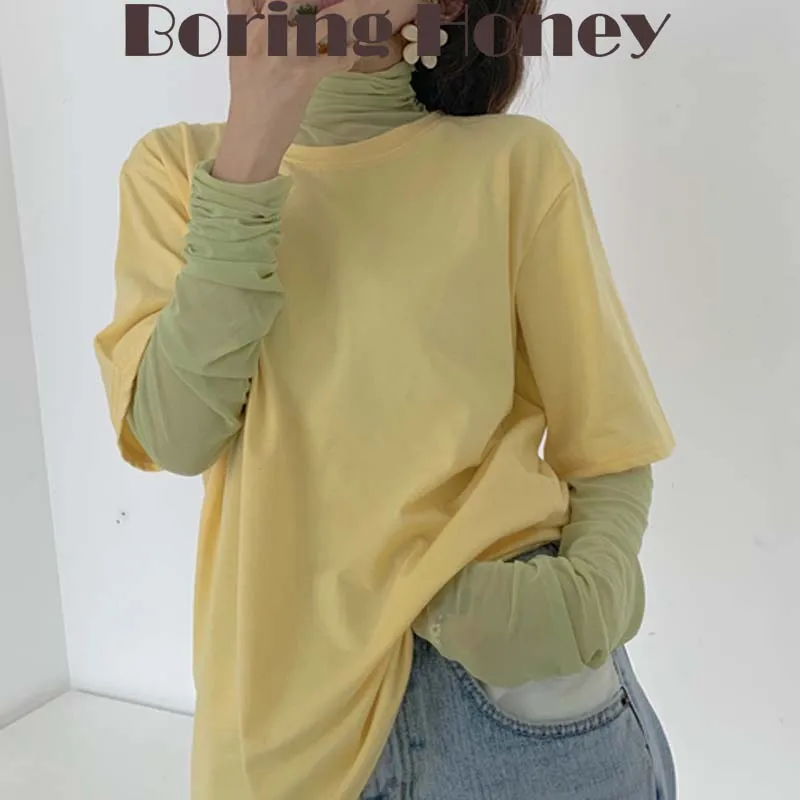 Женская Базовая рубашка с высоким воротником Boring Honey, Пляжное платье с длинным рукавом, свободная и удобная сетчатая одежда, Пляжная накидка...
Женская Базовая рубашка с высоким воротником Boring Honey, Пляжное платье с длинным рукавом, свободная и удобная сетчатая одежда, Пляжная накидка...